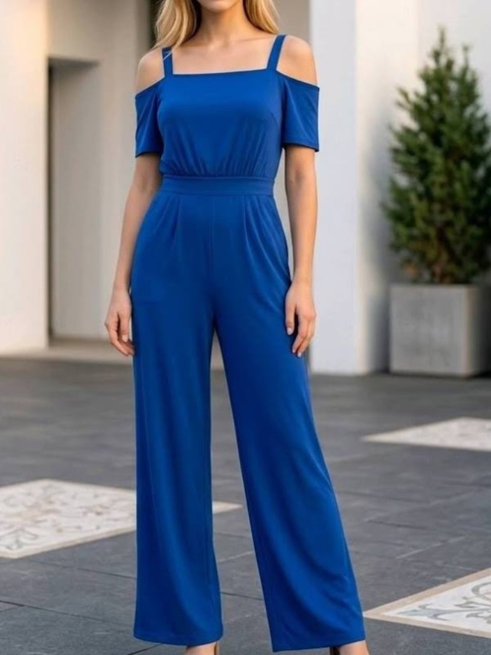 SZ 2 Vince Camuto Blue Women's Jumpsuit